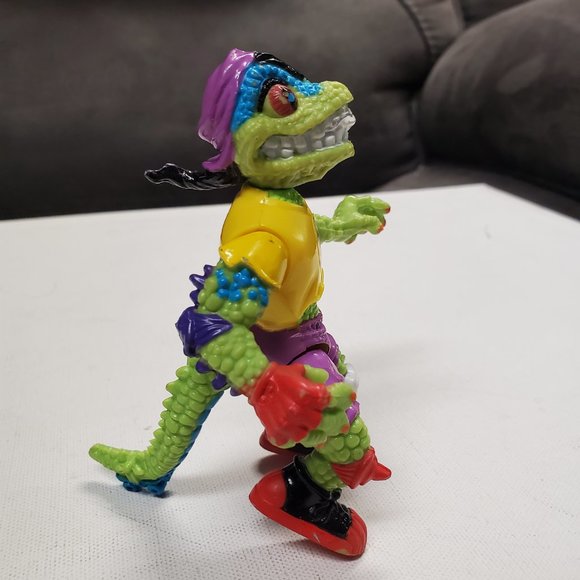 Action Figure - Mondo Gecko - Teeage Mutant Ninja Turtles - 1990 Vintage 4 1/2" - Picture 2 of 5